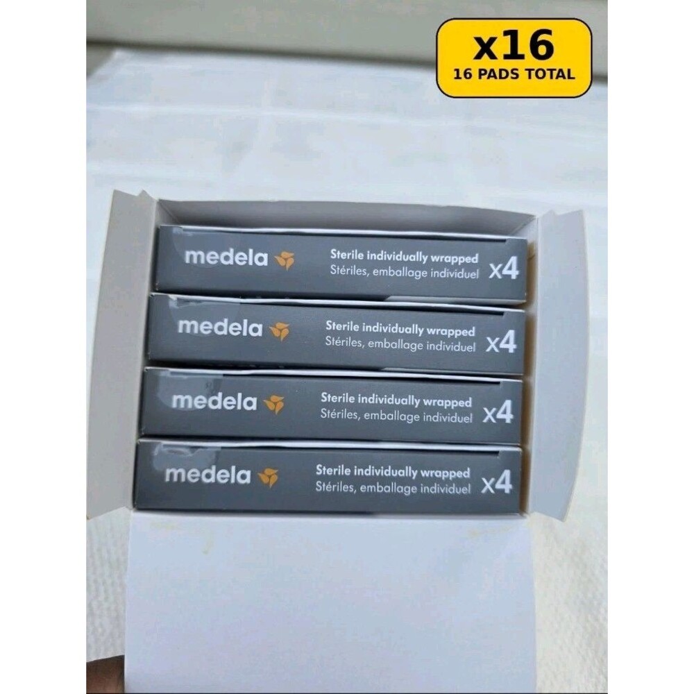 Medela Hydrogel Pads 16 Count 4 Boxes of 4 Sterile Individually Wrapped Exp 2029